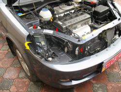 Removing and adjusting headlights on Lifan Solano, replacing low and high beam lamps